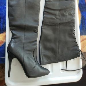 Ellie TALL genuine pig leather boots